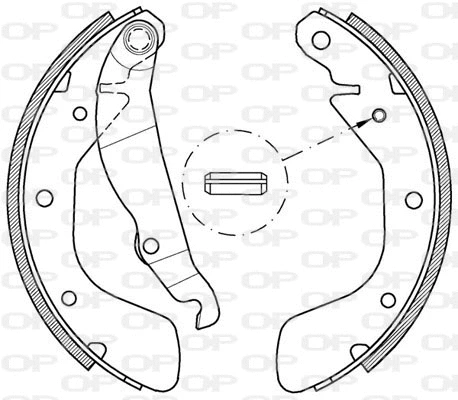 BSA2151.00 OPEN PARTS Комплект тормозных колодок (фото 1)