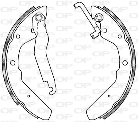 BSA2154.00 OPEN PARTS Комплект тормозных колодок (фото 1)