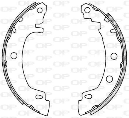 BSA2157.00 OPEN PARTS Комплект тормозных колодок (фото 1)