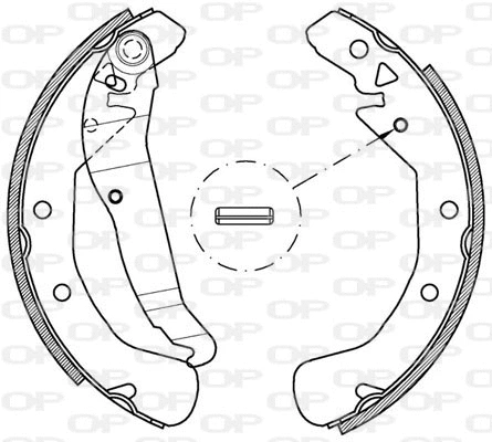 BSA2162.00 OPEN PARTS Комплект тормозных колодок (фото 1)