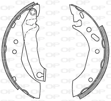 BSA2166.00 OPEN PARTS Комплект тормозных колодок (фото 1)