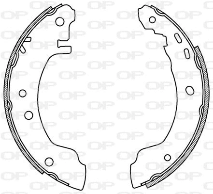 BSA2168.00 OPEN PARTS Комплект тормозных колодок (фото 1)