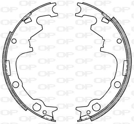 BSA2169.00 OPEN PARTS Комплект тормозных колодок (фото 1)