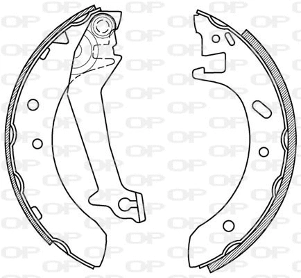 BSA2170.00 OPEN PARTS Комплект тормозных колодок (фото 1)