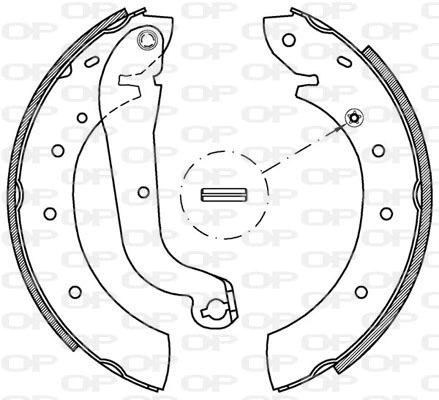 BSA2172.00 OPEN PARTS Комплект тормозных колодок (фото 1)