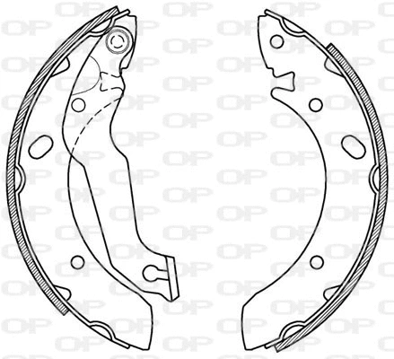 BSA2174.00 OPEN PARTS Комплект тормозных колодок (фото 1)