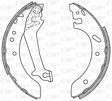 BSA2179.00 OPEN PARTS Комплект тормозных колодок (фото 1)