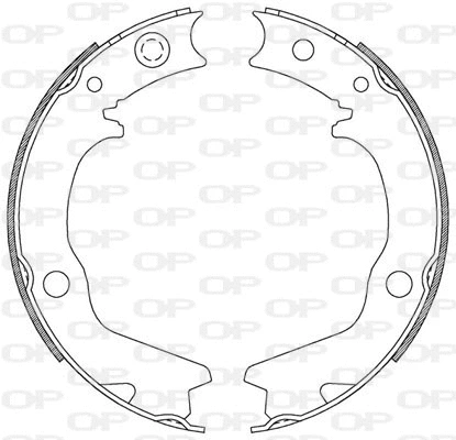 BSA2185.00 OPEN PARTS Комплект тормозных колодок (фото 1)