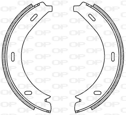 BSA2195.00 OPEN PARTS Комплект тормозных колодок (фото 1)