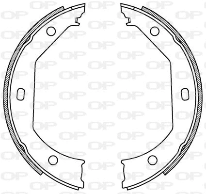 BSA2198.00 OPEN PARTS Комплект тормозных колодок (фото 1)