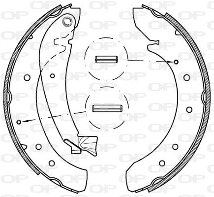 BSA2202.00 OPEN PARTS Комплект тормозных колодок (фото 1)