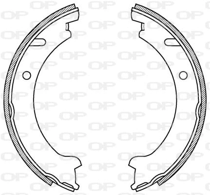 BSA2203.00 OPEN PARTS Комплект тормозных колодок (фото 1)