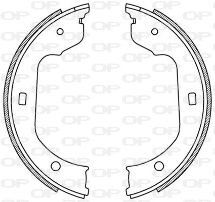 BSA2213.00 OPEN PARTS Комплект тормозных колодок (фото 1)