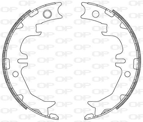 BSA2214.00 OPEN PARTS Комплект тормозных колодок (фото 1)