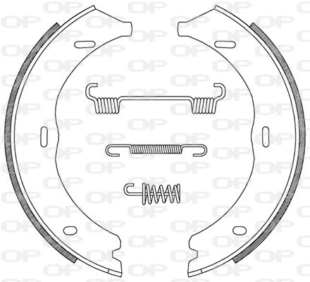 BSA2216.00 OPEN PARTS Комплект тормозных колодок (фото 1)