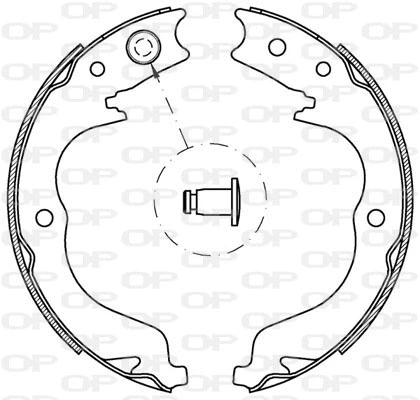 BSA2219.00 OPEN PARTS Комплект тормозных колодок (фото 1)