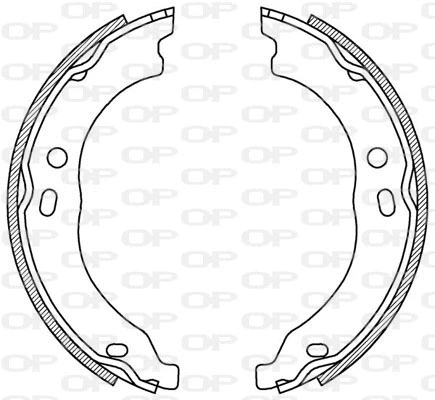 BSA2221.00 OPEN PARTS Комплект тормозных колодок (фото 1)