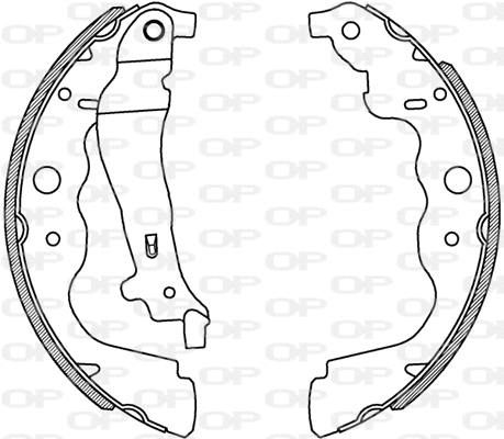 BSA2229.00 OPEN PARTS Комплект тормозных колодок (фото 1)