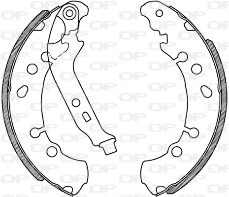 BSA2230.00 OPEN PARTS Комплект тормозных колодок (фото 1)