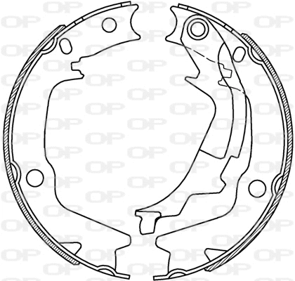 BSA2232.00 OPEN PARTS Комплект тормозных колодок (фото 1)