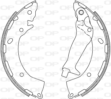 BSA2234.00 OPEN PARTS Комплект тормозных колодок (фото 1)