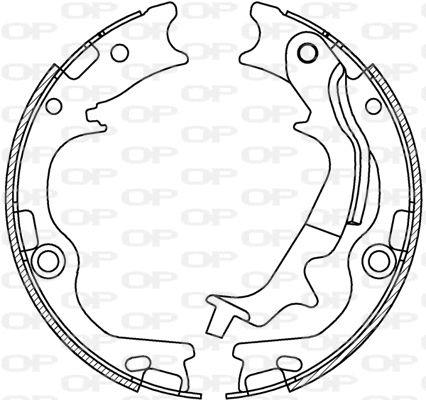 BSA2250.00 OPEN PARTS Комплект тормозных колодок (фото 1)