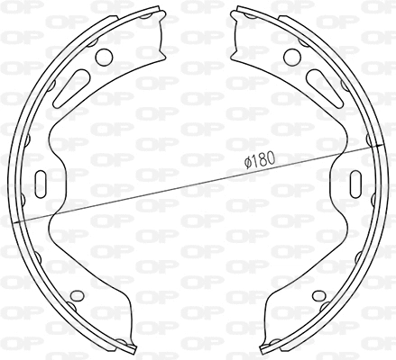 BSA2259.00 OPEN PARTS Комплект тормозных колодок (фото 1)