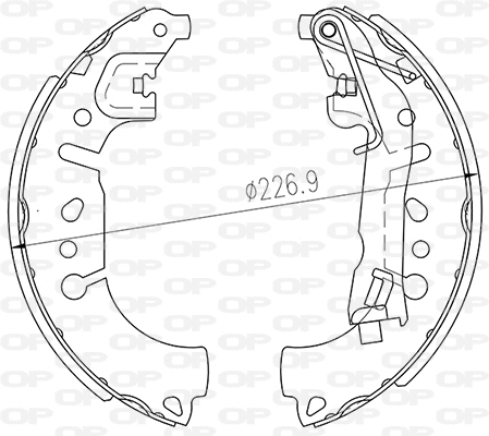 BSA2260.00 OPEN PARTS Комплект тормозных колодок (фото 1)