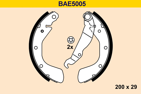 BAE5005 BARUM Комплект тормозных колодок (фото 1)