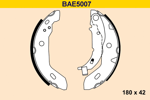 BAE5007 BARUM Комплект тормозных колодок (фото 1)
