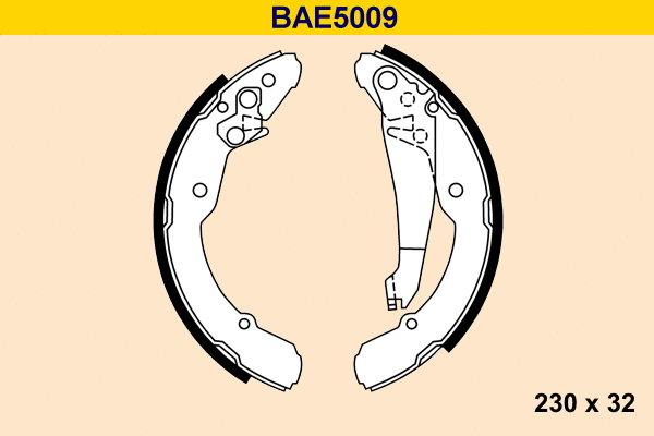BAE5009 BARUM Комплект тормозных колодок (фото 1)