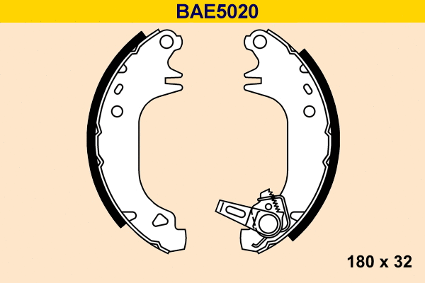 BAE5020 BARUM Комплект тормозных колодок (фото 1)