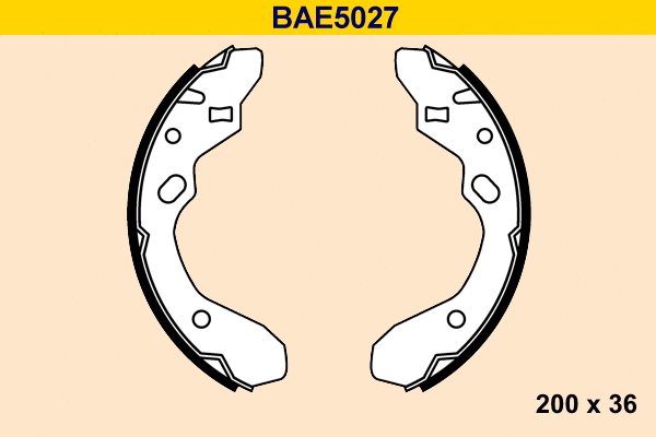 BAE5027 BARUM Комплект тормозных колодок (фото 1)