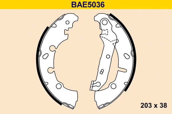 BAE5036 BARUM Комплект тормозных колодок (фото 1)