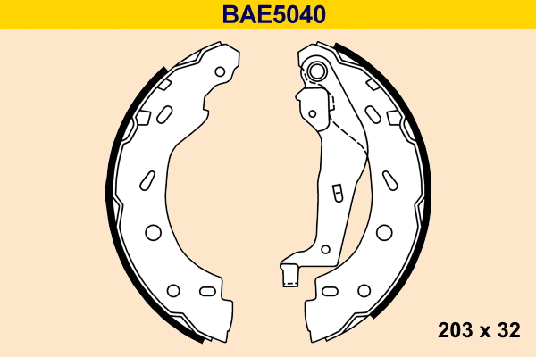 BAE5040 BARUM Комплект тормозных колодок (фото 1)
