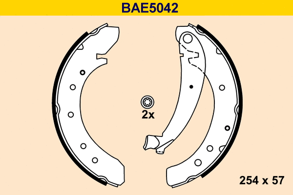 BAE5042 BARUM Комплект тормозных колодок (фото 1)