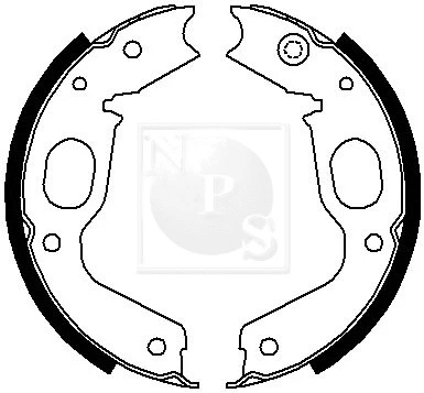 M350I13 NPS Комплект тормозных колодок (фото 1)
