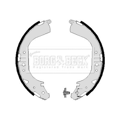 BBS6004 BORG & BECK Комплект тормозных колодок (фото 1)