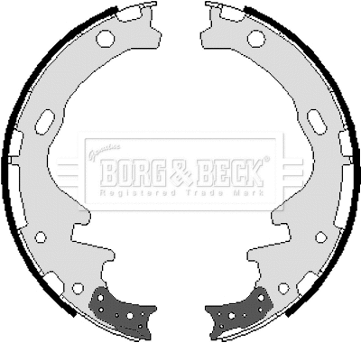 BBS6010 BORG & BECK Комплект тормозных колодок (фото 1)