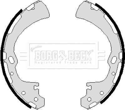 BBS6019 BORG & BECK Комплект тормозных колодок (фото 1)