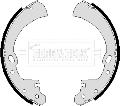 BBS6022 BORG & BECK Комплект тормозных колодок (фото 1)