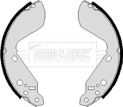 BBS6031 BORG & BECK Комплект тормозных колодок (фото 1)