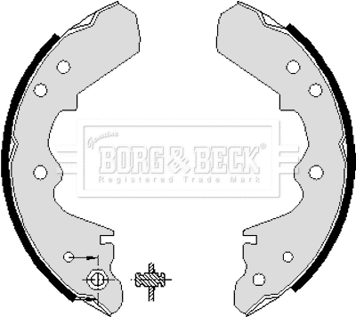 BBS6042 BORG & BECK Комплект тормозных колодок (фото 1)