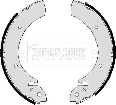BBS6055 BORG & BECK Комплект тормозных колодок (фото 1)