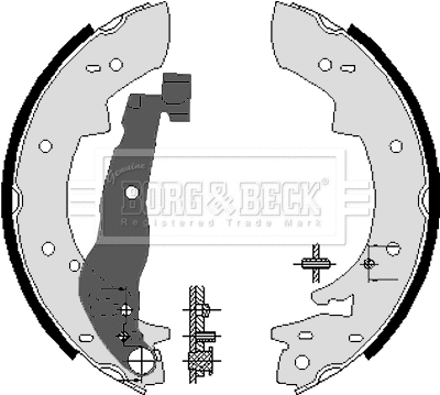 BBS6057 BORG & BECK Комплект тормозных колодок (фото 1)