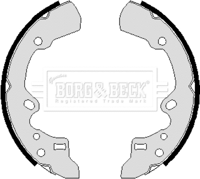 BBS6063 BORG & BECK Комплект тормозных колодок (фото 1)