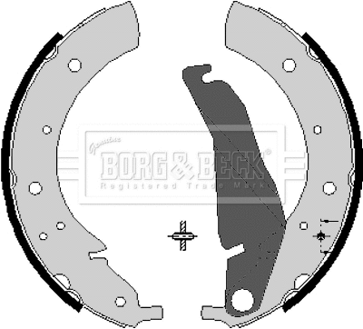 BBS6068 BORG & BECK Комплект тормозных колодок (фото 1)