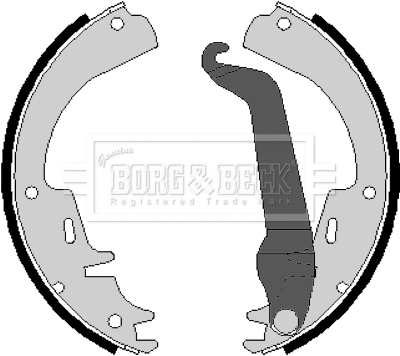 BBS6077 BORG & BECK Комплект тормозных колодок (фото 1)