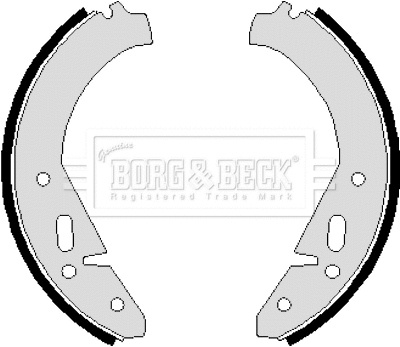 BBS6081 BORG & BECK Комплект тормозных колодок (фото 1)