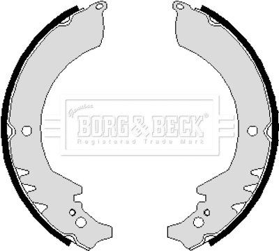 BBS6109 BORG & BECK Комплект тормозных колодок (фото 1)